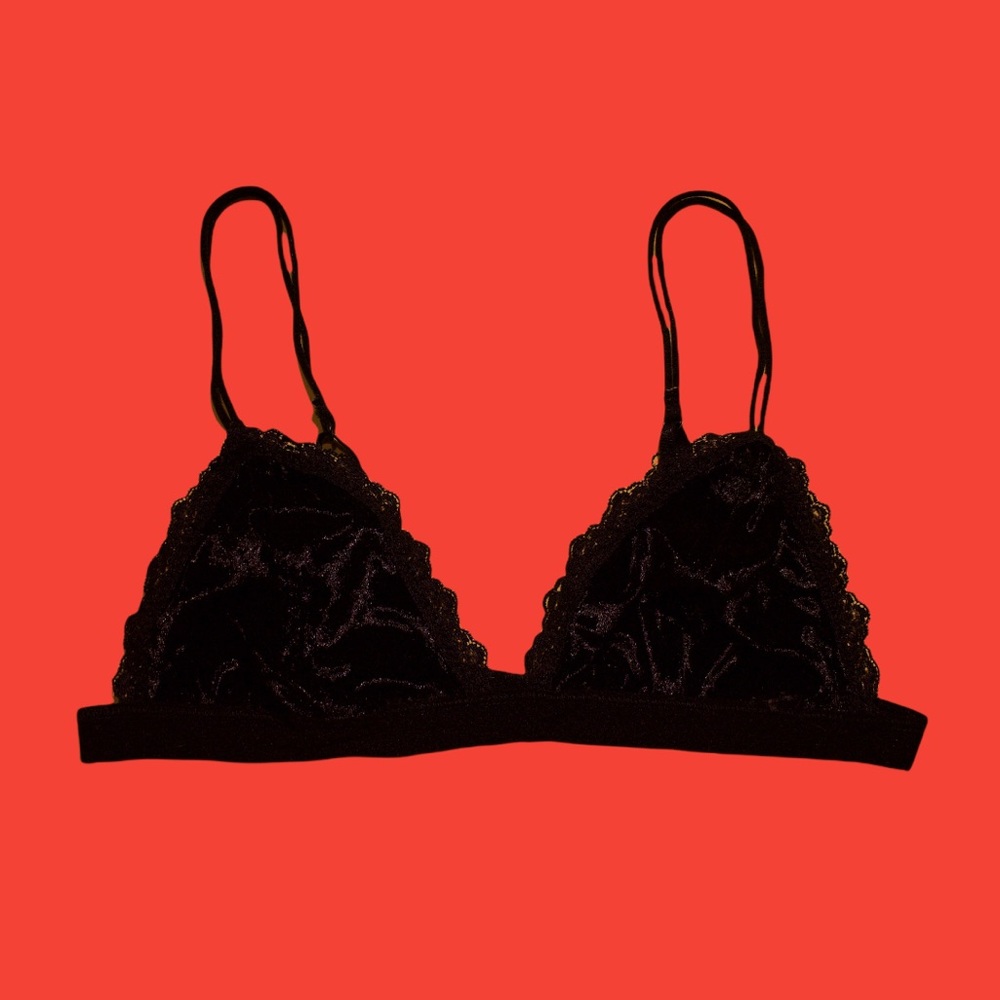 Black Velvet Bralette (XS)